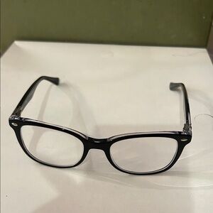 Ray-Ban Black on transparent RX 5285